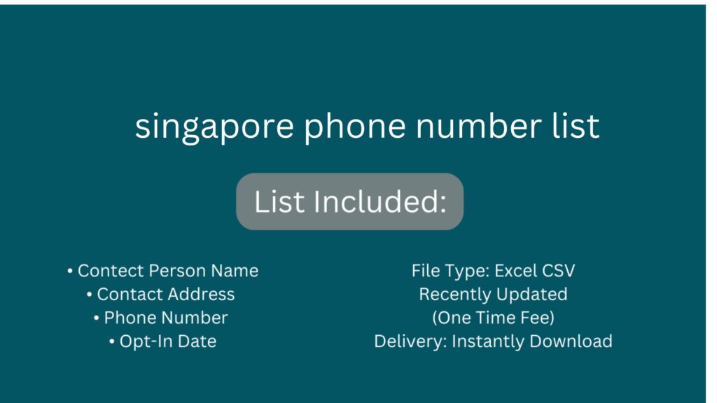 singapore phone number list_