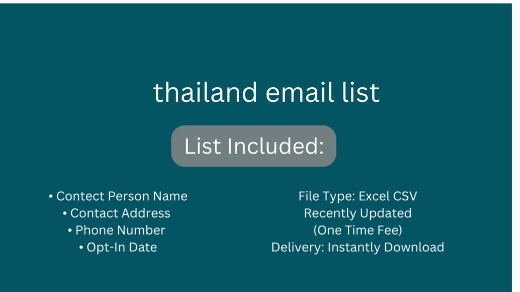 thailand email list_