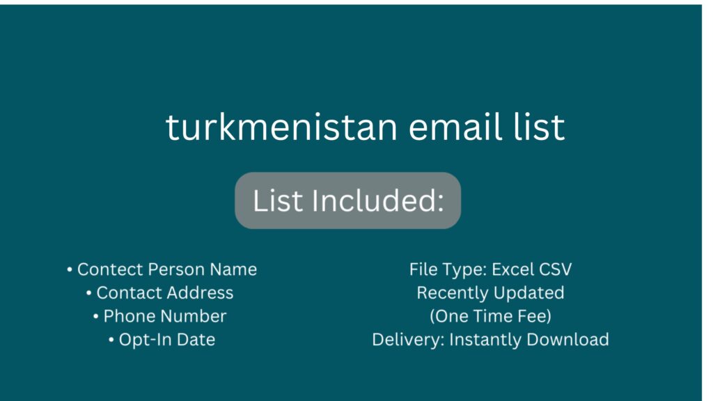 turkmenistan email list_