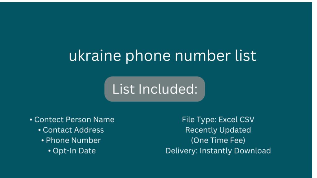 ukraine phone number list_