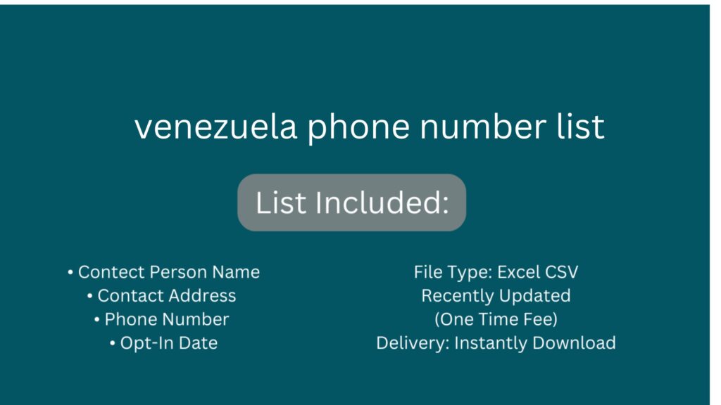 venezuela phone number list_